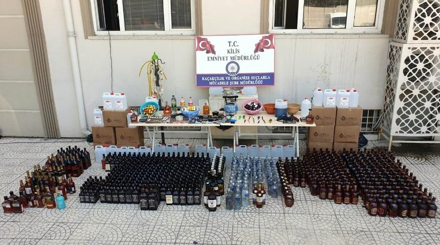 Kilis&rsquo;te sahte i&ccedil;ki operasyonu