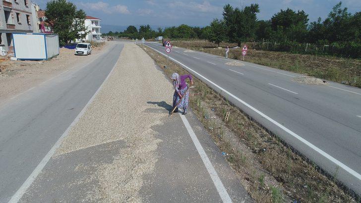 Trafiğe kapalı çekirdek yolunu görenler şaşkına dönüyor  G3