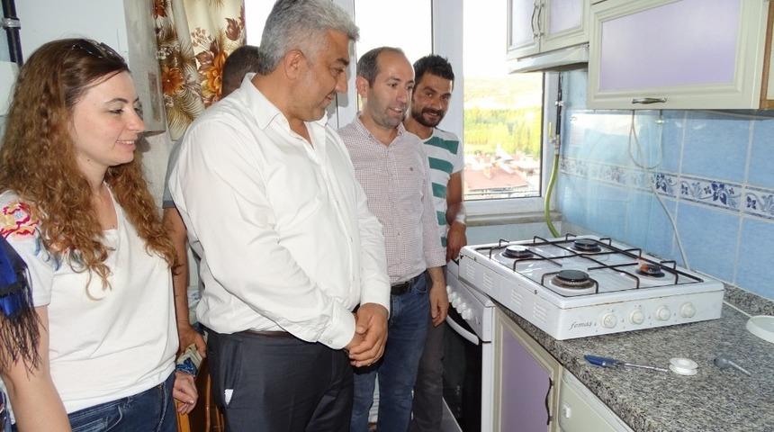 Hisarcık doğalgaza kavuştu