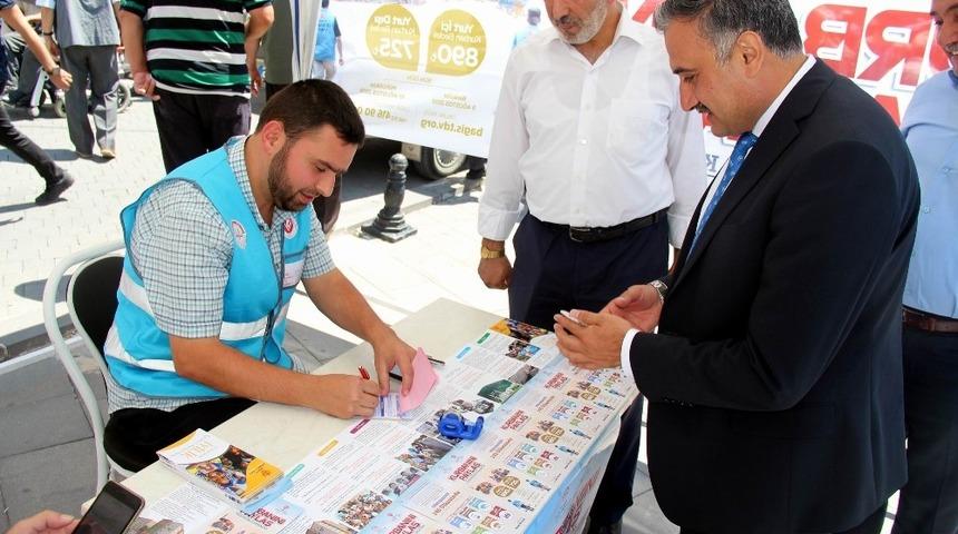 Başkan Cabbar&rsquo;dan kurban bağışı