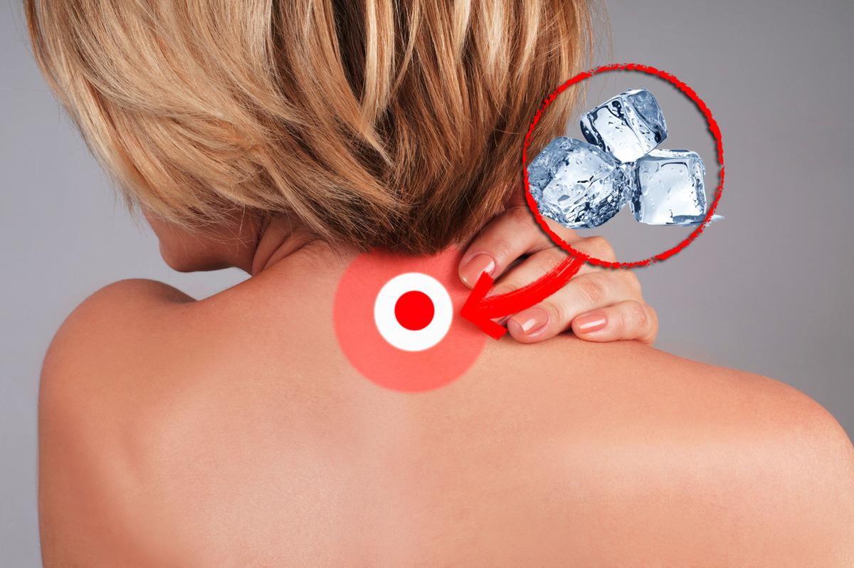 Enseye buz koymanın inanılmaz etkisi! V&uuml;cuttaki Feng Fu noktası bakın neler yapıyor?