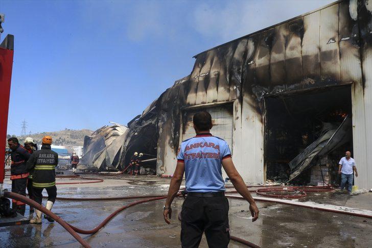 Başkentte depo yangını G1