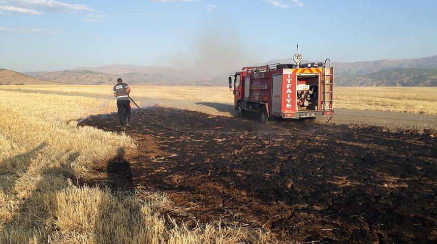 Bing&ouml;l&rsquo;de anız yangını