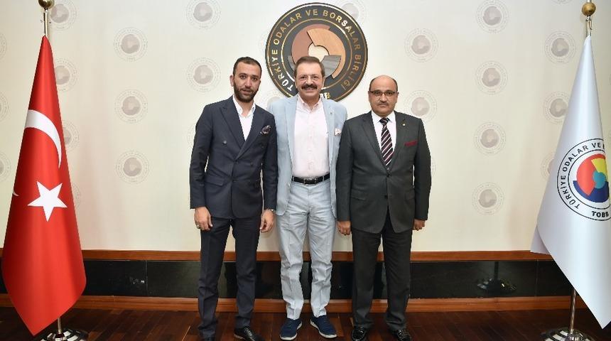 Celkanlı&rsquo;dan TOBB Başkanı Rıfat Hisarcıklıoğlu ziyaret