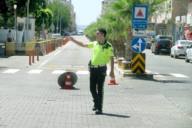 Araban’da önce yaya görselli çizgi çalışması başlatıldı