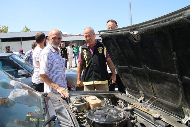 Çalınan araçlarına bayram öncesi kavuştular