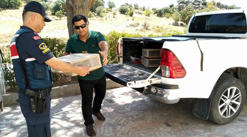 Saka kuşu yakalayanlara 81 bin 795 lira ceza