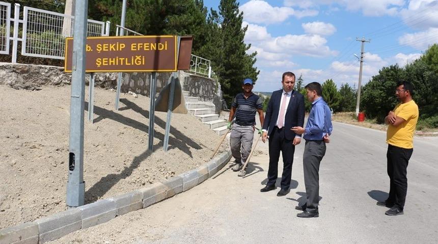 Yüzbaşı Şekip Efendi Şehitliği’nde bakım ve onarım çalışmaları