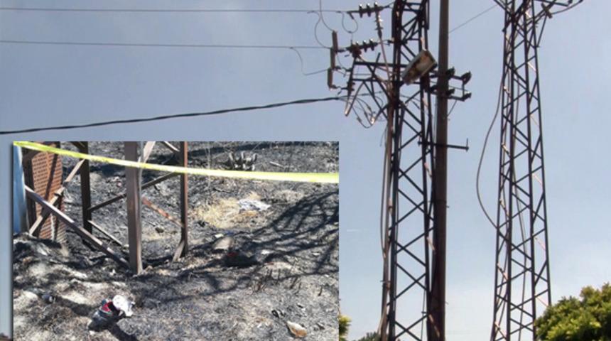 B&uuml;y&uuml;k&ccedil;ekmece'de elektrik direğine &ccedil;ıkan adam akıma kapıldı