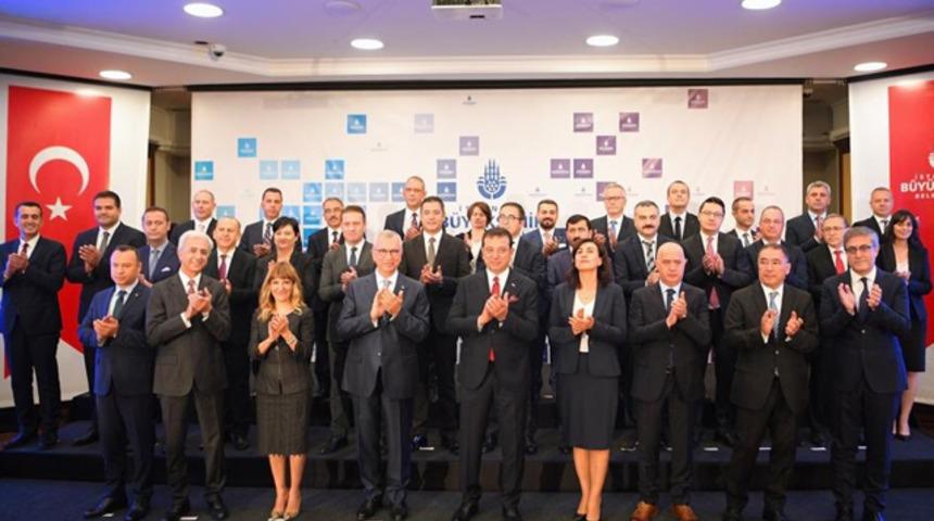 İBB'nin yeni kadrosu Ekrem İmamoğlu tarafından tanıtıldı