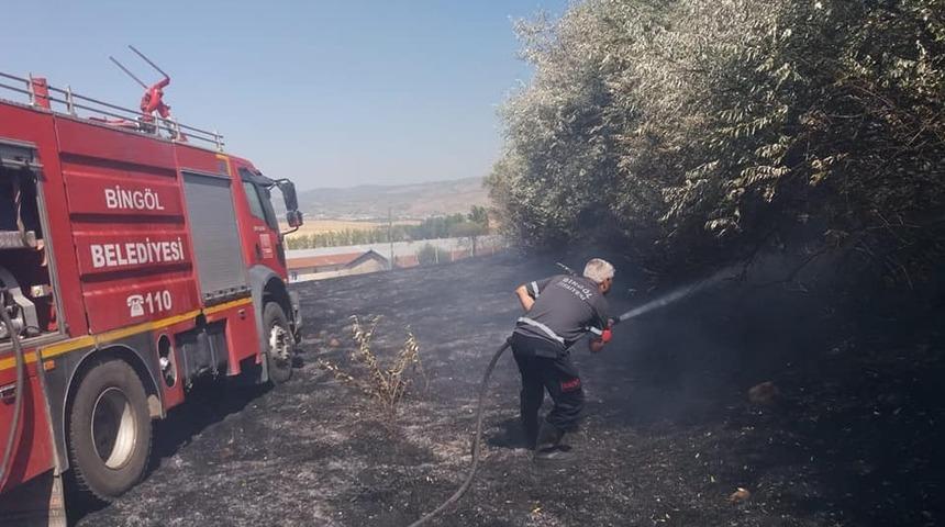 Bingöl’de bahçe yangını