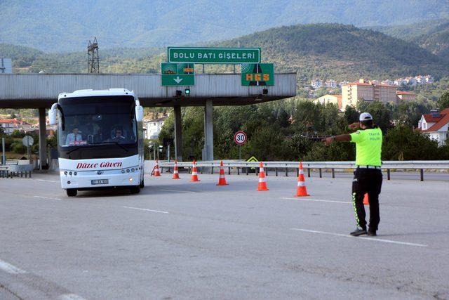 Bolu geçişinde bayram öncesi trafik önlemleri en üst seviyede