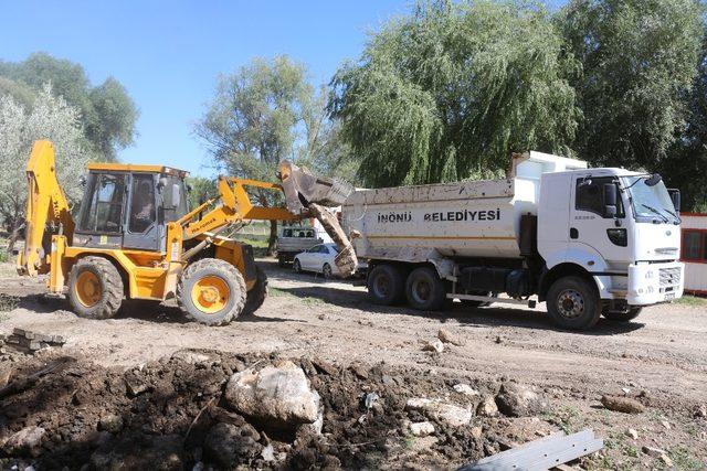 İnönü Pınarbaşı havuzlarında kaptaj çalışmaları tamamlandı