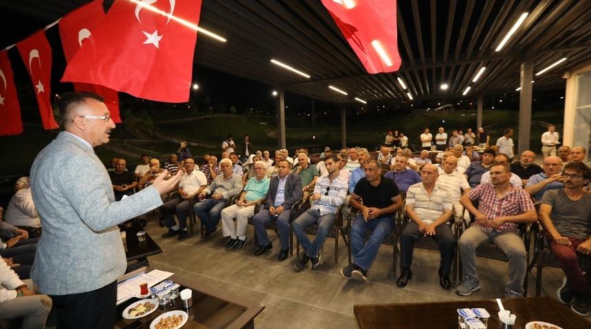 Başkan Işıksu, site y&ouml;neticileriyle bir araya geldi