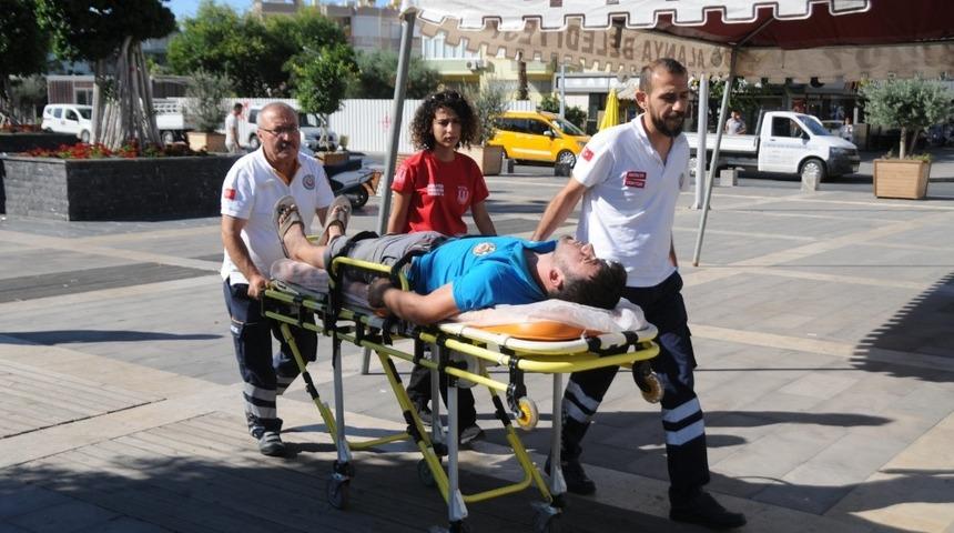 Alanya&rsquo;da belediye iş&ccedil;isine sopalı meydan dayağı