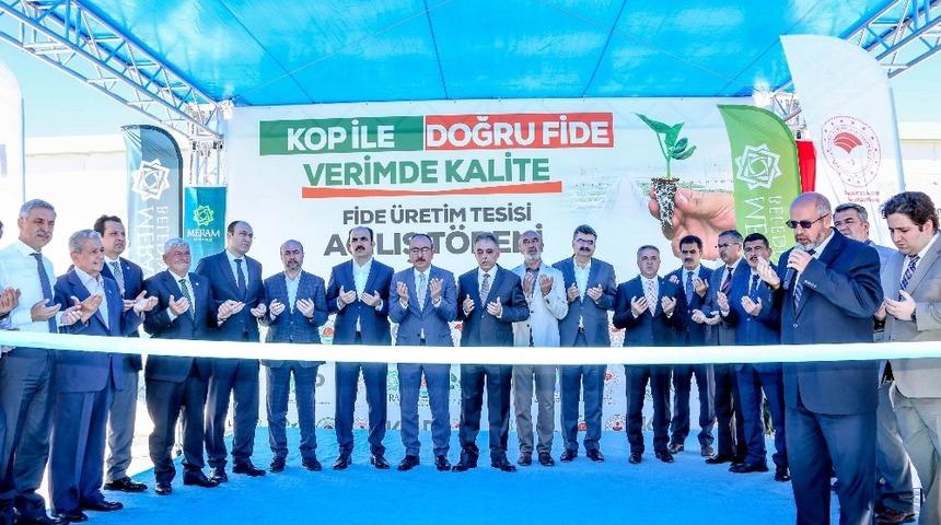 Konya’nın ilk ‘Fide Üretim Tesisi’ Meram’da açıldı