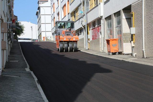 Odunpazarı’nda Fen İşleri ekiplerinin üst yapı çalışmaları