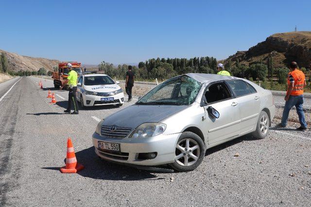 Sivas’ta trafik kazası: 2 yaralı