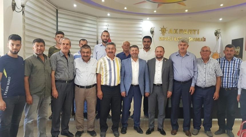 Karayel, AK Parti Develi İlçe Başkanlığı ve Ziraat Odasını Ziyaret Etti