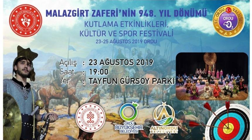 Malazgirt Zaferi Ordu&rsquo;da kutlanacak