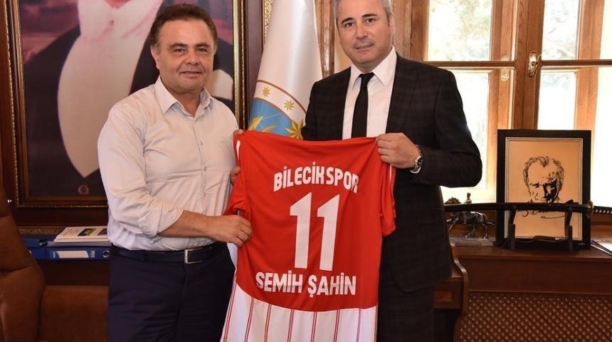 Bilecikspor&rsquo;dan Başkan Şahin&rsquo;e ziyaret