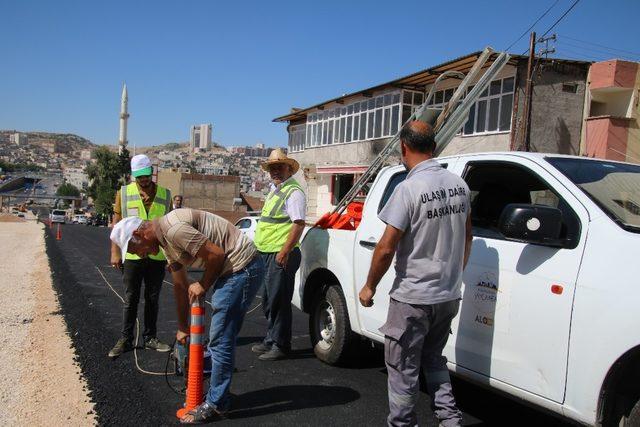 Karakoyun köprülü kavşağının asfalt çalışmaları tamamlandı