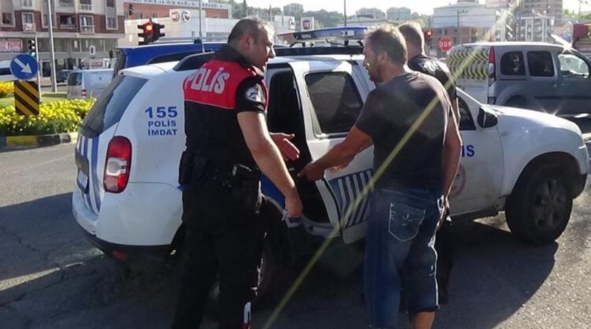Yasak yola girdi, polise verdiği cevap şaşkına çevirdi