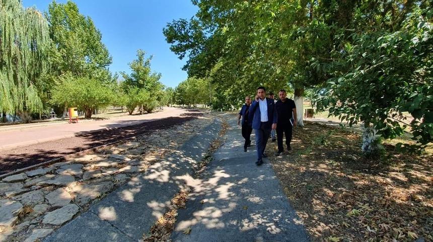 Başkan Yıldırım tabiat parkında &ccedil;alışmaları inceledi