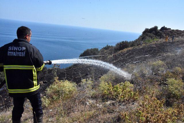 Sinop’ta ot yangını