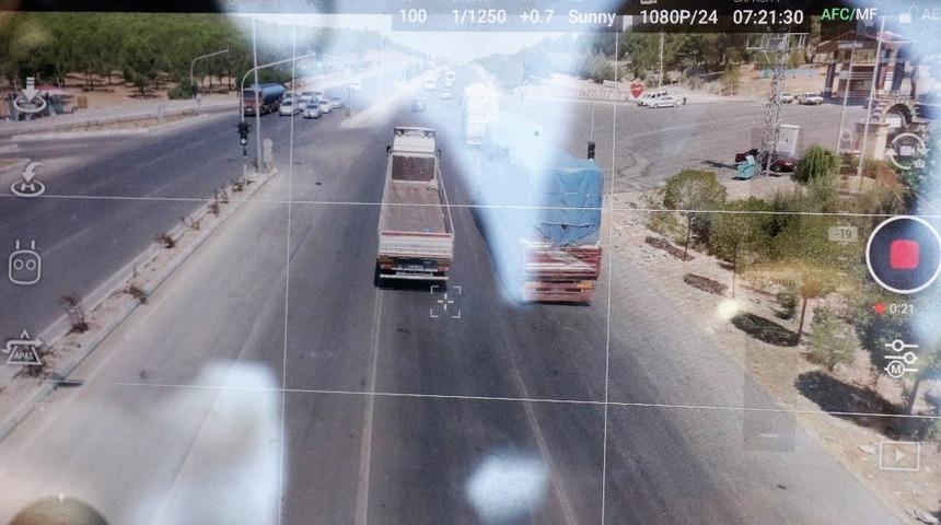 Kahramanmaraş&rsquo;ta &rsquo;drone&rsquo;lu bayram trafiği denetimi