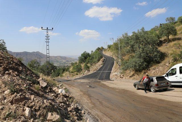 Hasan Dağı’nda asfaltlama çalışması başladı