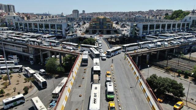 15 Temmuz Demokrasi Otogarı'nda otobüslere denetim