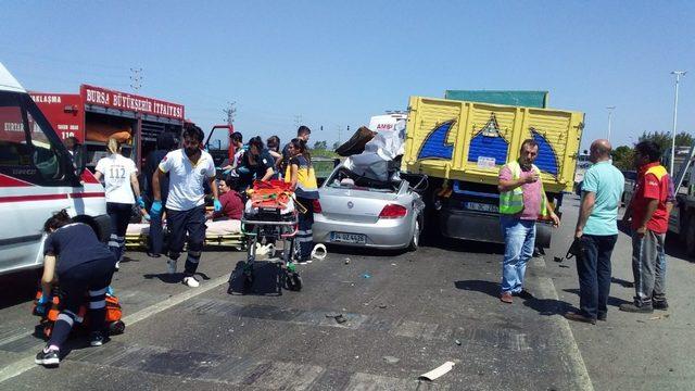 Karacabey’de trafik kazası: 4 yaralı