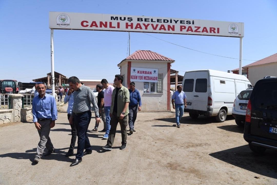 Başkan Asya, hayvan pazarını ziyaret etti