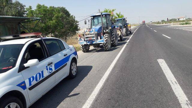 Aksaray’da tarım araçlarının trafiğe çıkışı yasaklandı