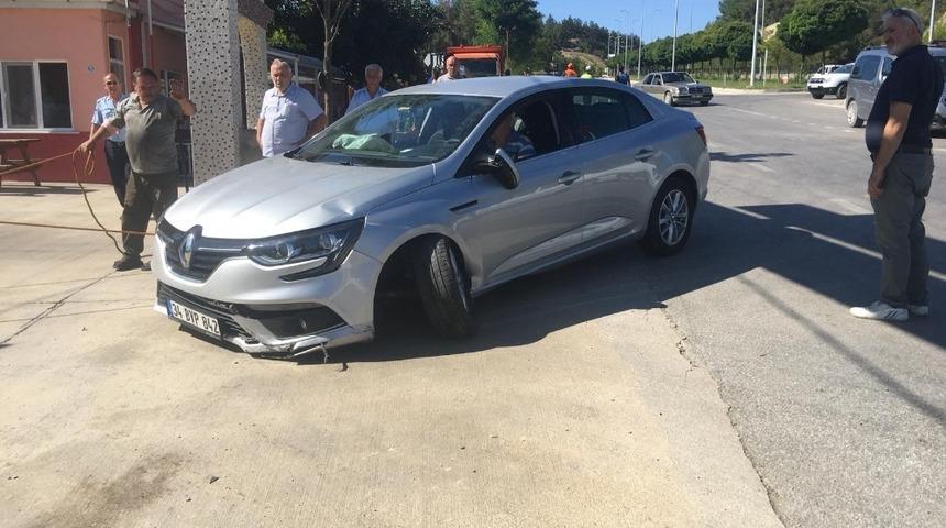 Boyabat&rsquo;ta kaza: 1 &ccedil;ocuk yaralı