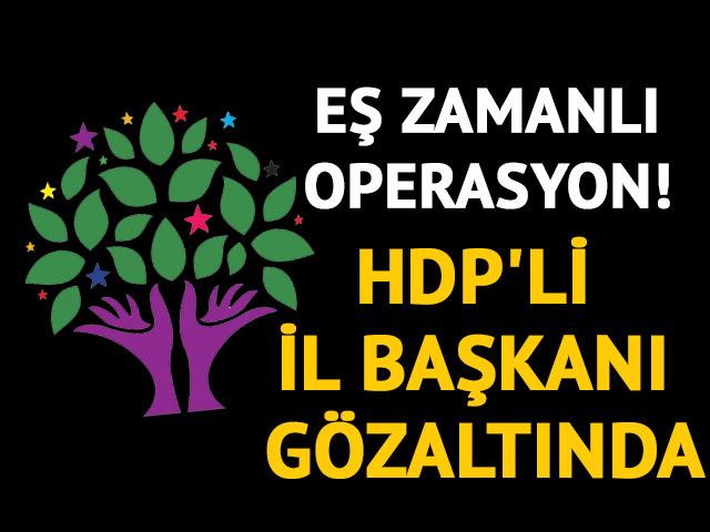 HDP'li İl Başkanı g&ouml;zaltında!