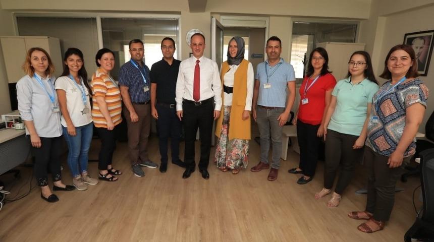 Avni &Ouml;rki Pamukkale Belediyesi &ccedil;alışanlarıyla bayramlaştı