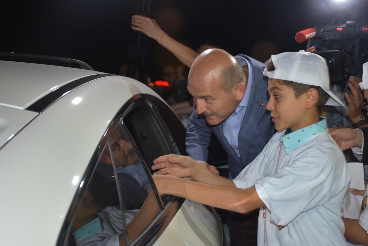 İ&ccedil;işleri Bakanı Soylu trafik denetimine katıldı