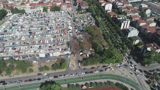 Doğu Kışla pazar alanı trafiğine yeni uygulama