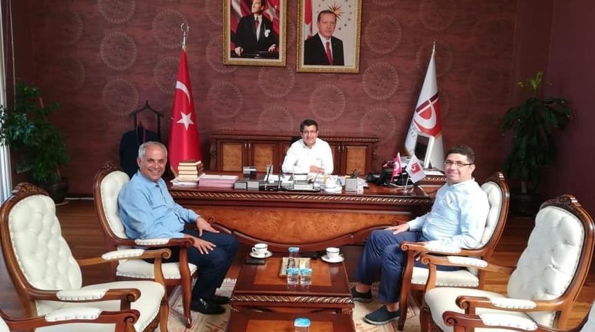 Başkan Yaman Rektör Taş ile bir araya geldi