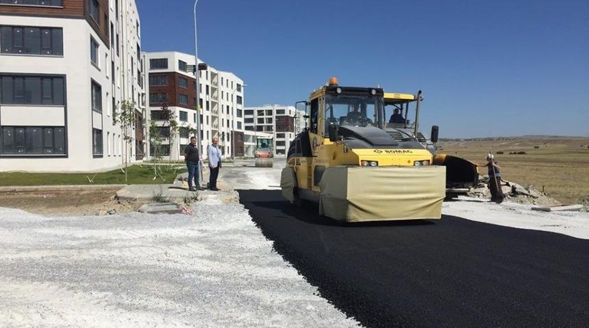 Akkent’e sıcak asfalt