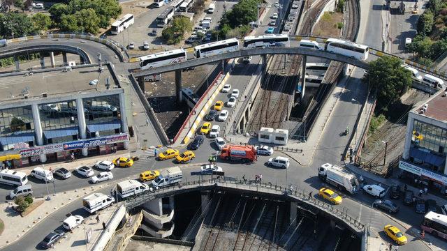 (Havadan fotoğrafllarla) - 15 Temmuz Demokrasi Otogarı'nda bayram trafiği yoğunluğu sürüyor