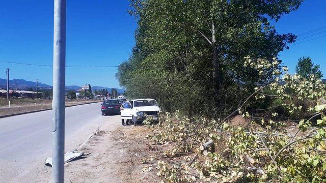 Hisarcık’ta trafik kazası: 2 yaralı