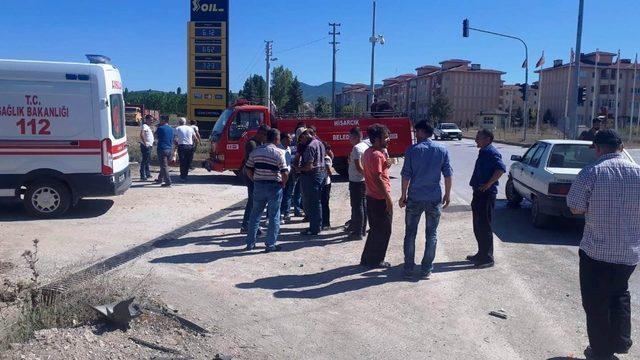 Hisarcık’ta trafik kazası: 2 yaralı