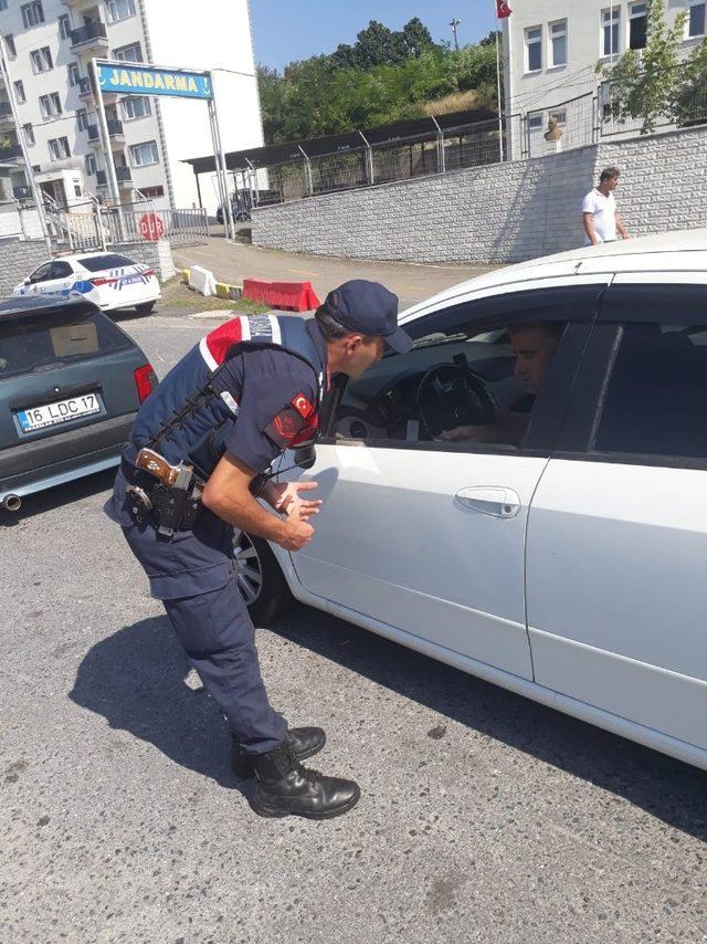 Jandarmadan bayram öncesi trafik denetimi