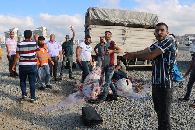 Kurban pazarında kesim gerginliği 