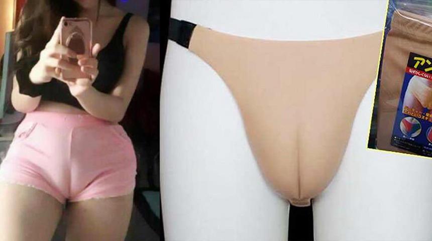 İç Çamaşırında Çılgınlık Bitmiyor: Kıyafet Altından Vajinayı Deve Toynağı Gibi Gösteren Külot