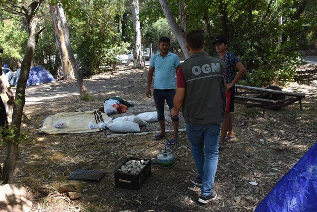 Orman yangınlarına karşı mangallar söndürüldü