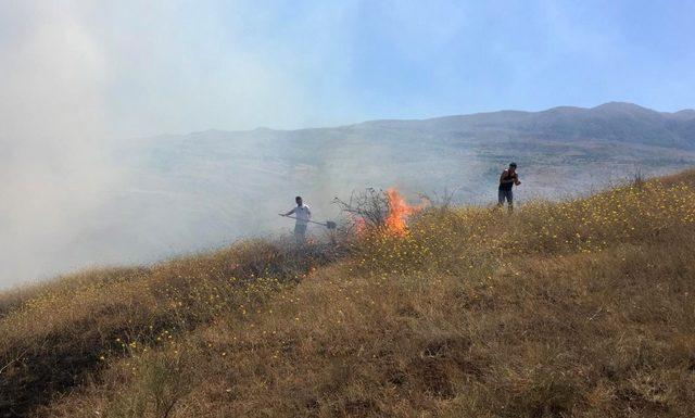 Sivas’ta örtü yangını